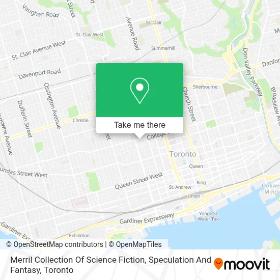 Merril Collection Of Science Fiction, Speculation And Fantasy map