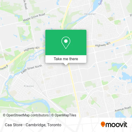 Caa Store - Cambridge map
