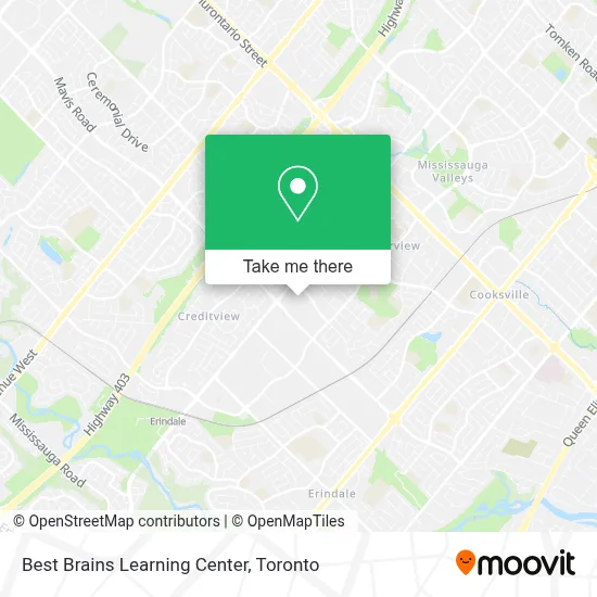 Best Brains Learning Center map