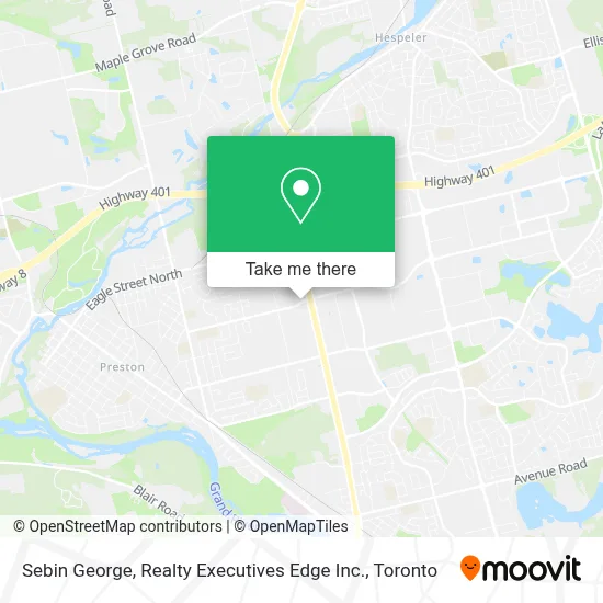 Sebin George, Realty Executives Edge Inc. map