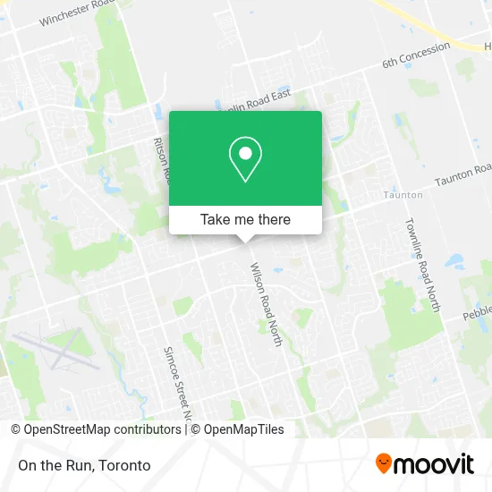 On the Run map