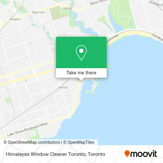 Himalayas Window Cleaner Toronto map