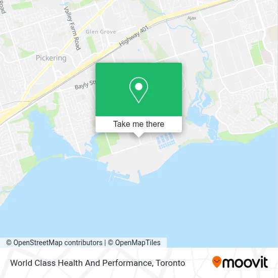 World Class Health And Performance map