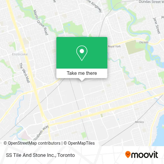 SS Tile And Stone Inc. map