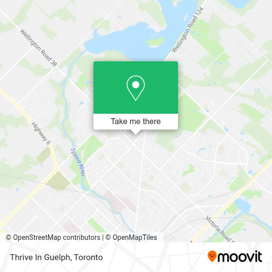 Thrive In Guelph map