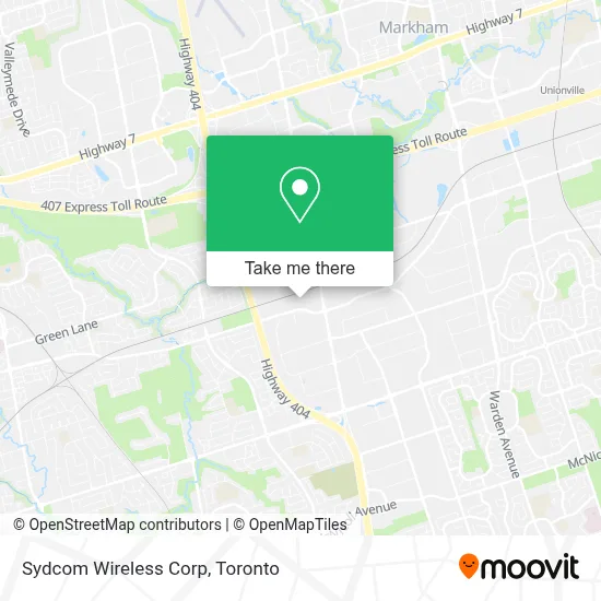 Sydcom Wireless Corp map