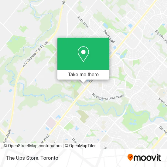 The Ups Store map