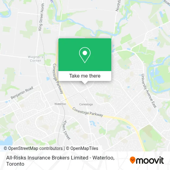 All-Risks Insurance Brokers Limited - Waterloo map