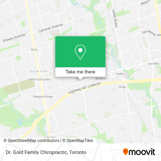 Dr. Gold Family Chiropractic map