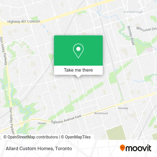 Allard Custom Homes map