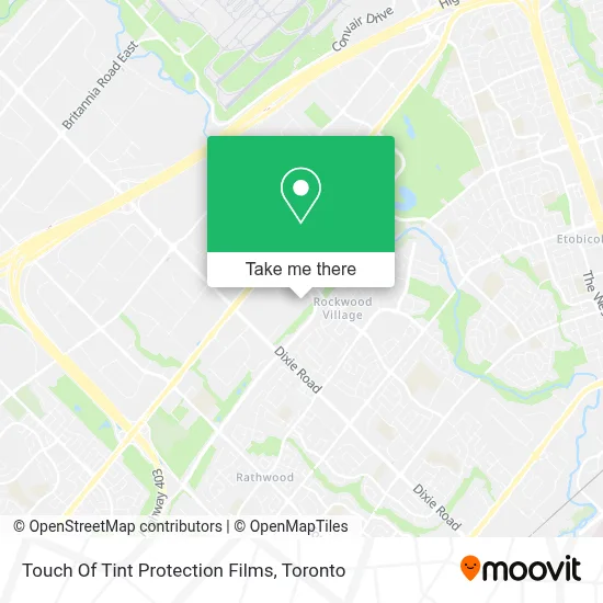 Touch Of Tint Protection Films map