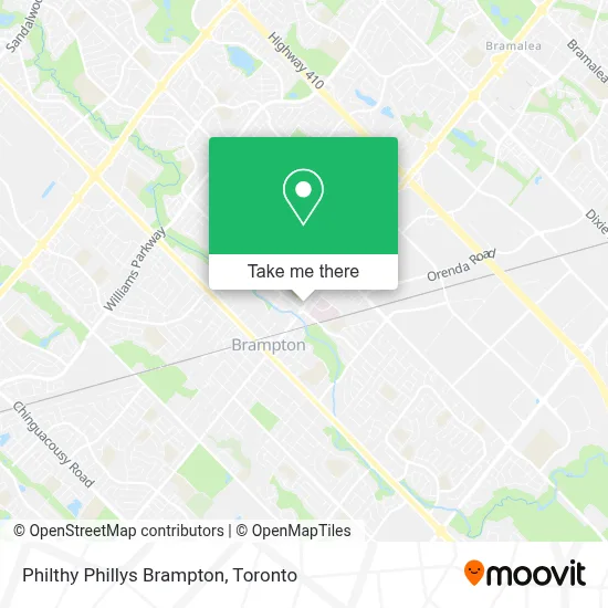 Philthy Phillys Brampton map