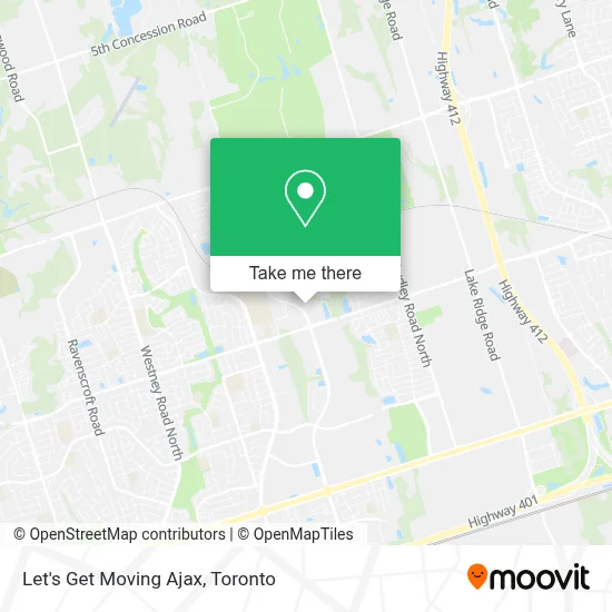Let's Get Moving Ajax map