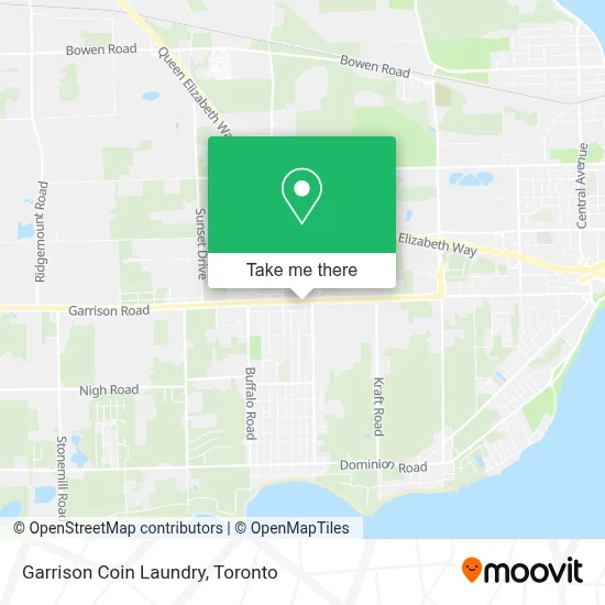 Garrison Coin Laundry map