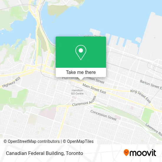 Canadian Federal Building map