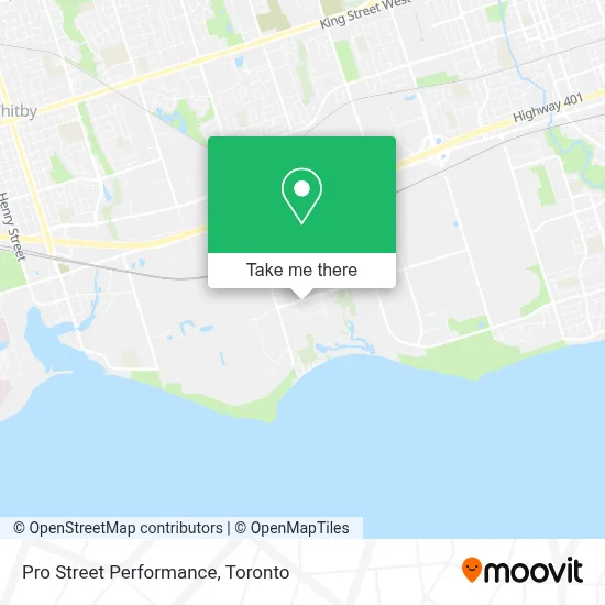 Pro Street Performance map