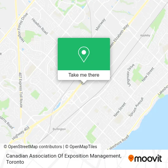 Canadian Association Of Exposition Management map