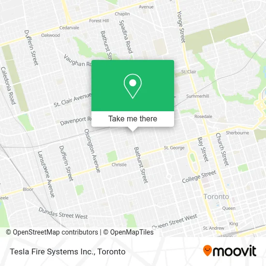 Tesla Fire Systems Inc. map