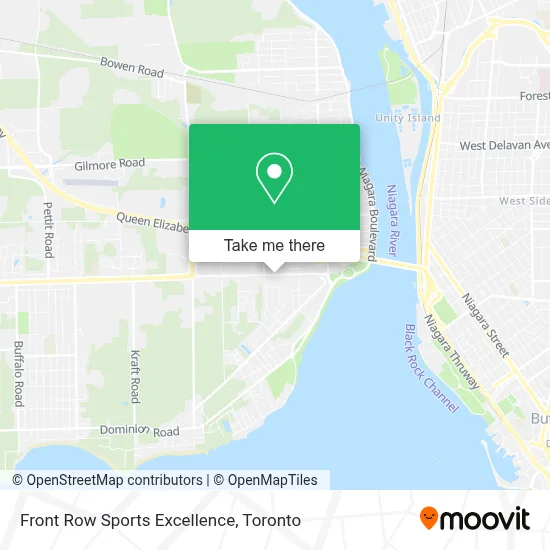 Front Row Sports Excellence map
