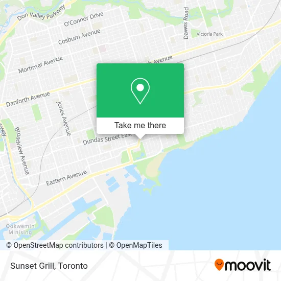 Sunset Grill map