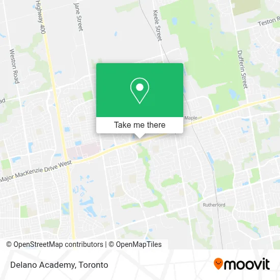 Delano Academy map