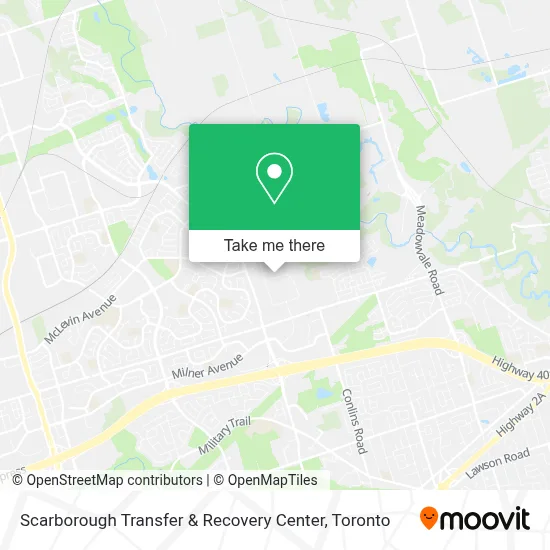Scarborough Transfer & Recovery Center map