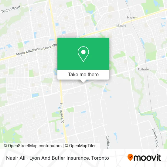 Nasir Ali - Lyon And Butler Insurance map