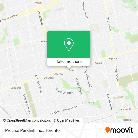 Precise Parklink Inc. map