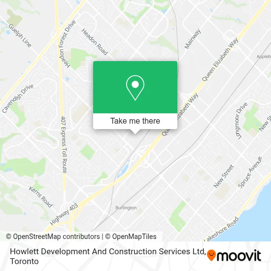 Howlett Development And Construction Services Ltd map