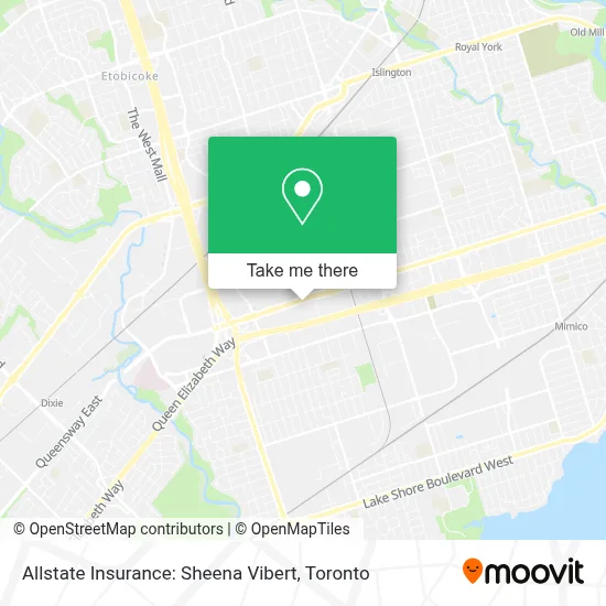 Allstate Insurance: Sheena Vibert map