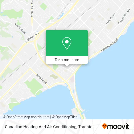 Canadian Heating And Air Conditioning map