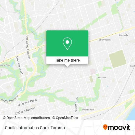 Coulls Informatics Corp map