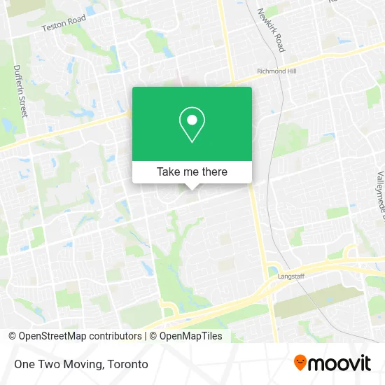 One Two Moving plan