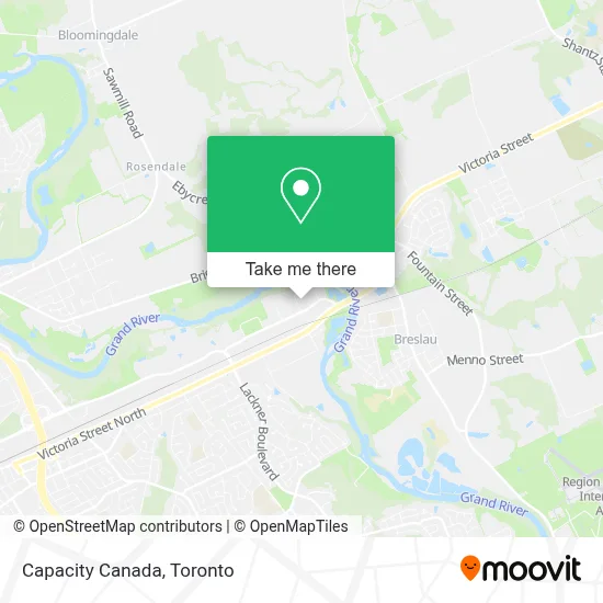 Capacity Canada map