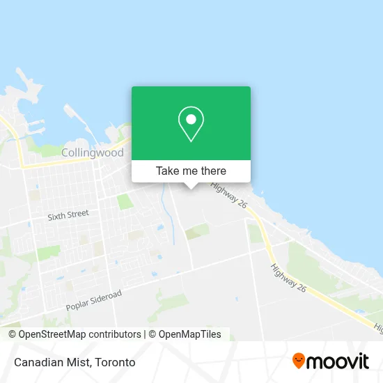 Canadian Mist map