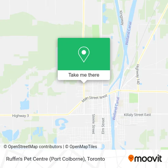 Ruffin's Pet Centre (Port Colborne) map