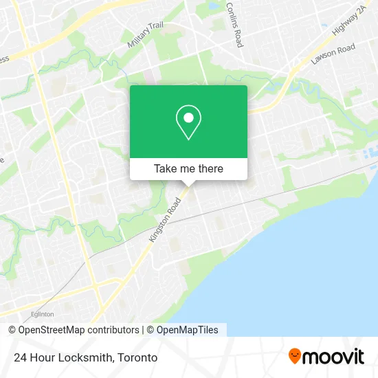 24 Hour Locksmith map