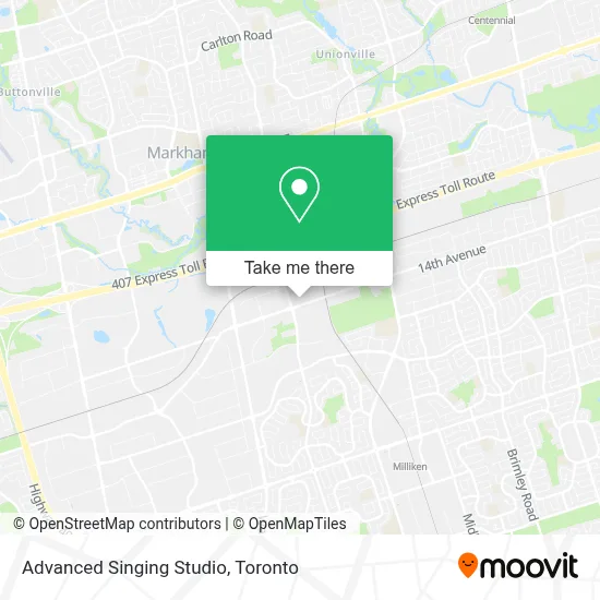 Advanced Singing Studio map