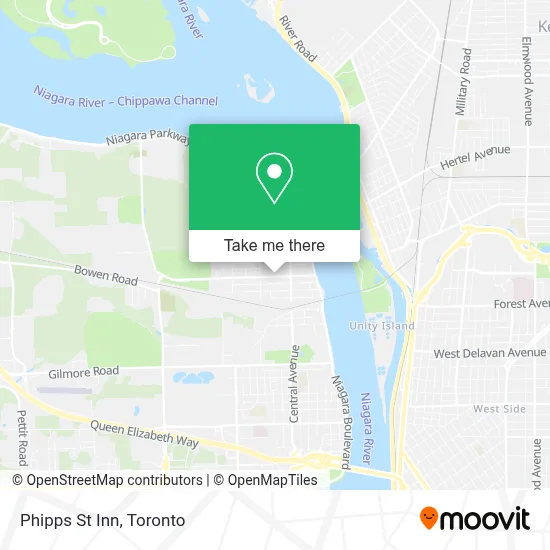 Phipps St Inn map