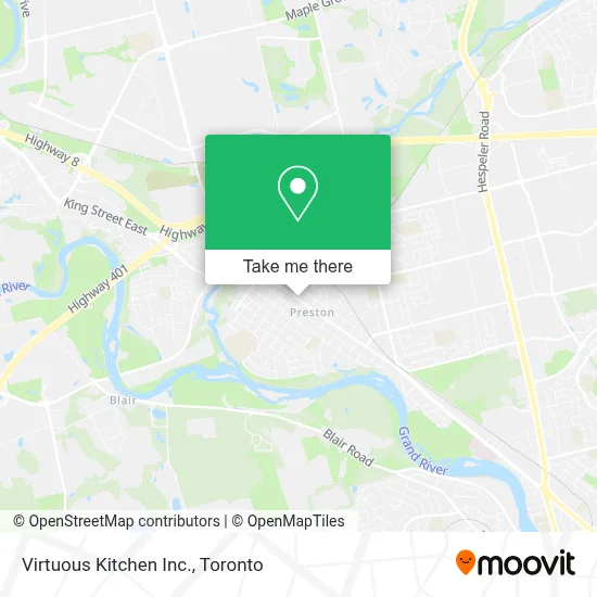Virtuous Kitchen Inc. map