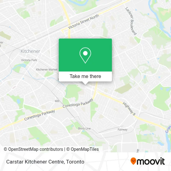 Carstar Kitchener Centre map