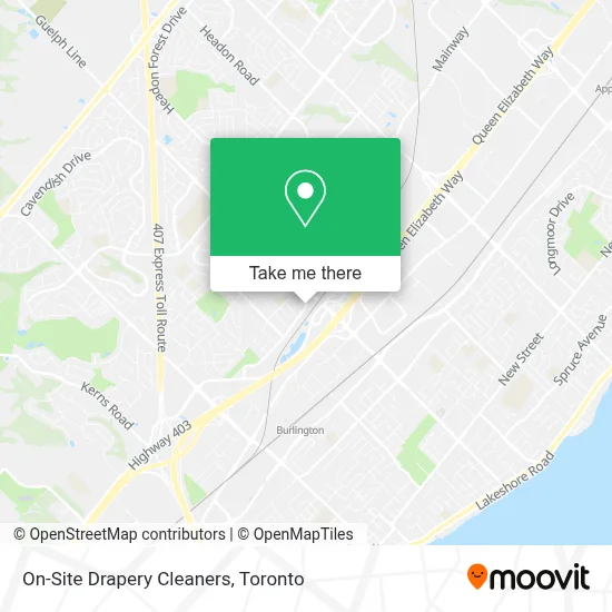 On-Site Drapery Cleaners map