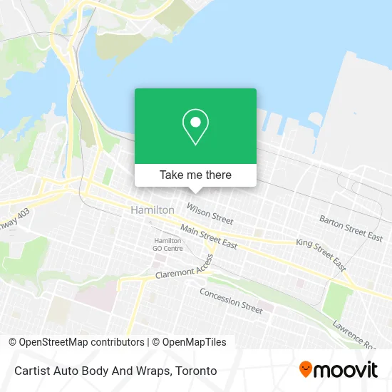 Cartist Auto Body And Wraps map