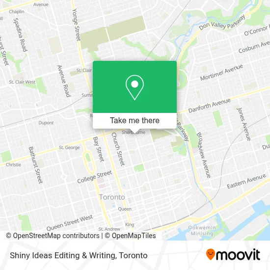 Shiny Ideas Editing & Writing map