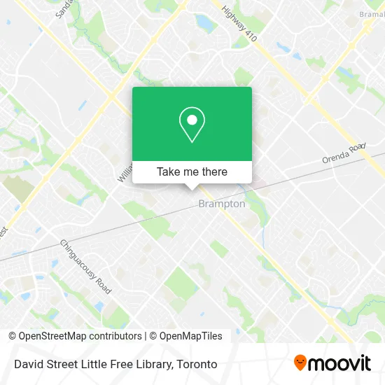 David Street Little Free Library map