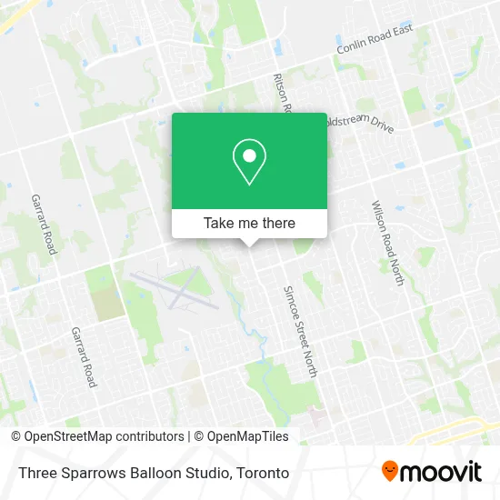 Three Sparrows Balloon Studio map