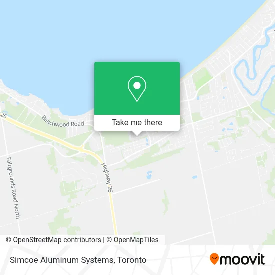 Simcoe Aluminum Systems map