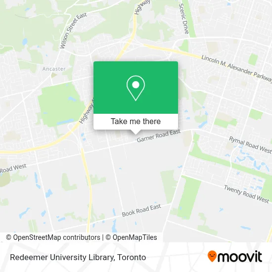 Redeemer University Library map