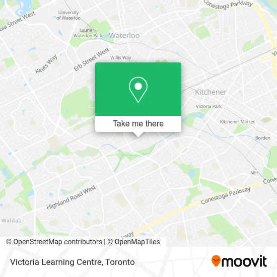 Victoria Learning Centre map