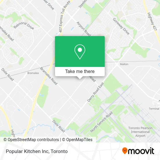 Popular Kitchen Inc map